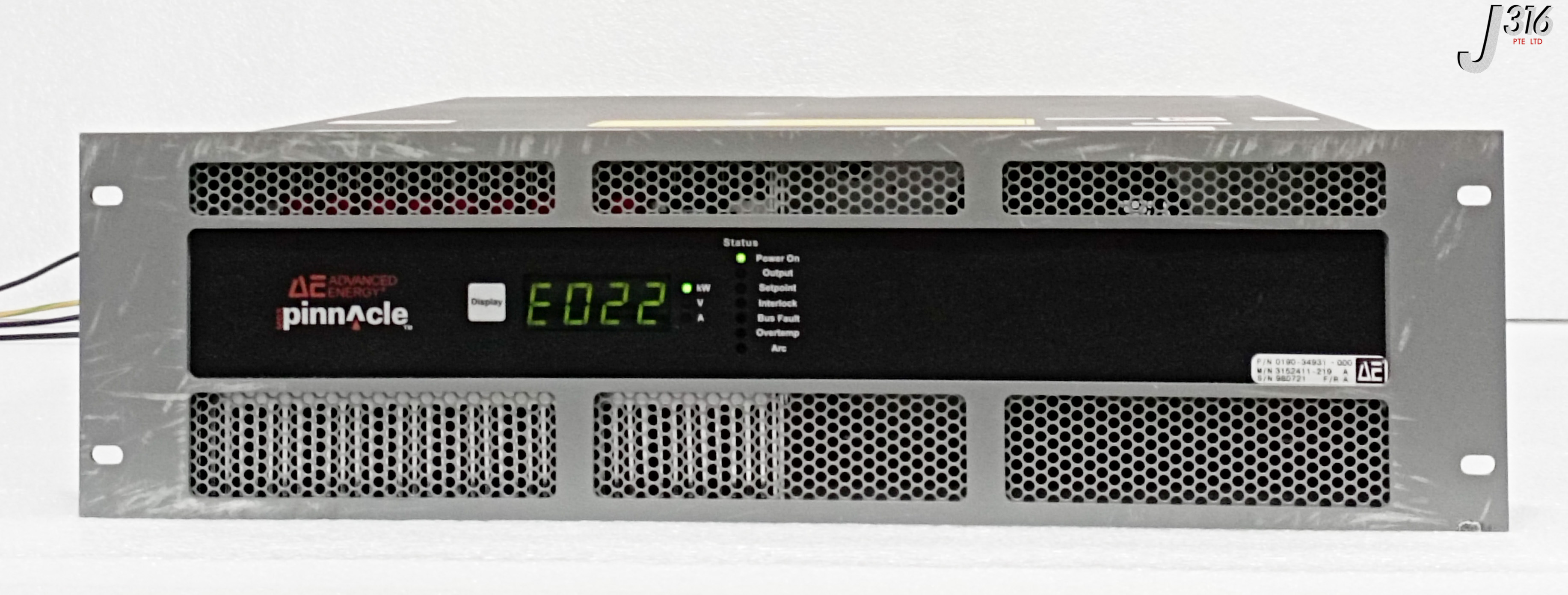 イチ 33215 ADVANCED ENERGY DC PS, MDX PINNACLE, 6KW, AMAT 0190-34931